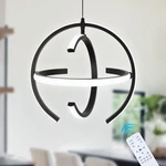 Black Modern Led Chandeliers, Dimmable Globe Pendant Lights Fixture, 13" Meta.... Fixed Price $99.36.