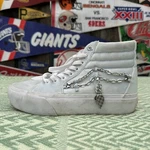 Size 6.5 Vans SK-8 Light Blue Together Forever With Chain Hi-cut Sneakers. Fixed Price $15.00.