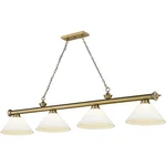 Z-lite 2306-4RB-AMO14 Cordon Billiard Light Rubbed Brass. Fixed Price $499.80.