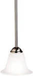 New Kichler Dover 2771 Brushed Nickel Etched Seeded Glass Mini Pendant. Fixed Price $23.99.