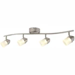Hampton Bay 4-LIGHT Brushed Nickel Led Track Lighting Kit 1001 715 211. Fixed Price $31.64.