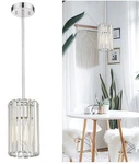 New Cargifak Crystal Pendant Light Polished Chrome Mini Chandelier CKPL5510. Fixed Price $44.99.