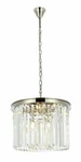 Chandelier Polished Nickel Kitchen Island Crystal Pendant 6 Light Fixture 20". Fixed Price $813.33.