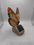 Quoizel Tiffany Style Butterfly Lamp-stained Glass On Rose Base Art Light Decor. Fixed Price $27.00.