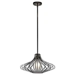 Kichler 43201OZ Olde Bronze 1-LIGHT Pendant W/ Satin Etched Glass. Fixed Price $54.90.
