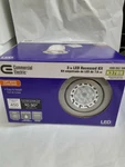 Commercial Electric Led Recessed Kit 3" K37BN, Brushed Nickel- One. Fixed Price $13.23.