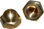 1/2-13 Hex Cap Nuts Solid Brass Grade 360 Commercial Plain Finish Quantity 25. Fixed Price $56.88.