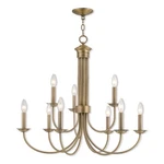 Livex Lighting 42687-01 Estate Chandelier Antique Brass. Fixed Price $531.96.