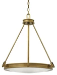 Hinkley Lighting 3384 Collier 21-1/2"W Pendant Brass. Fixed Price $749.00.