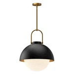 Alora Mood Harper Light 16" Pendant, Black/opal Matte/opal - PD507216MBOP. Fixed Price $342.40.