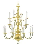 Livex Lighting 5016-02 Williamsburgh Chandelier Polished Brass. Fixed Price $652.77.