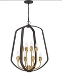 Quoizel QF5227WT Kinkade 8 Light Western Bronze Pendant, Adjustable Height. Fixed Price $169.99.