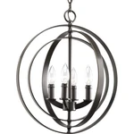 Progress Lighting P3827 Bronze Equinox 4-LIGHT 16"W Taper Candle Chandelier. Fixed Price $359.99.