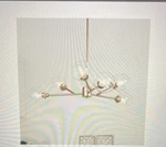 Uolfin Modern Gold Dining Room Chandelier, Bubble 31.5 In. 6-LIGHT Farmhouse Spu. Fixed Price $145.00.