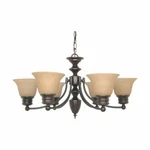 Nuvo Empire 6 Light Chandelier. Fixed Price $257.99.