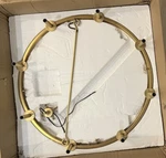 Z-lite 482R-80BR Barclay 8-LIGHT Chandelier Modern Fixture Olde Brass Read. Fixed Price $274.97.