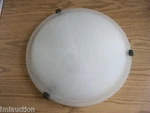 Access Lighting 23020 Mona Alabaster Glass Flush Mount Rust 16". Fixed Price $39.95.