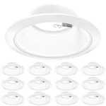 Sunco 12 Pack 6 Inch Ceiling Can Light Trim, Step Baffle With Detachable Ring,. Fixed Price $84.58.