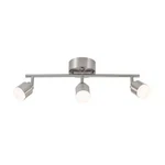 Hampton Bay 19 In. 3-LIGHT Brushed Steel Integrated Led Track Lighting Kit. Fixed Price $59.00.