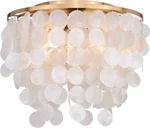 Vaxcel Lighting C0285 Elsa 3 16"W Flush Mount Capiz Shells - Brass. Fixed Price $329.99.