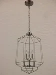 6 Light Chandelier Hampton Bay Gold Finish 29 In. X 18.IN. Fixed Price $59.99.