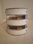 Progress Lighting Gulliver Minipendant Galvanized Finish P500022-141, 9" White. Fixed Price $100.00.