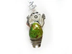 Navajo Artist Hyson Craig Kachina Figural Sterling Turquoise Pendant/brooch. Fixed Price $95.00.