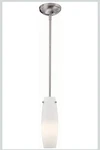 Minka-lavery Model# 63-84 Mini Pendant LIGHT-1 Light-brushed Nickel. Fixed Price $75.00.