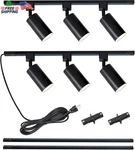Plug Track Lighting With Power Cord, 6-LIGHT GU10 Kit 6.6. Fixed Price $114.93.