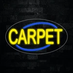 Carpet Led Neon Sign 28"L X 16"H #34171. Fixed Price $179.00.