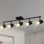 Modern Track Lighting Kit, 5-WAY Ceiling Spot Lights, Rotatable Heads, GU10. Fixed Price $78.39.