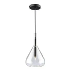 Artcraft Conic Light Pendant, Black/clear - AC11161BK. Fixed Price $228.00.