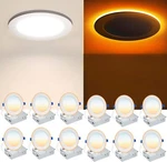 12 Pack 6 Inch 5CCT Led Recessed Ceiling Light With Night 2700K-5000K. Fixed Price $89.09.
