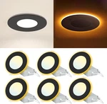 6 Pack Ultra Thin Recessed Lighting With Night Light, Dimmable 9W, 750LM. Fixed Price $83.99.