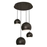 Afx Lighting Roxy Medium Base Quadruple Pendant, Bk/bk - RXYP99BKRND4. Fixed Price $672.00.