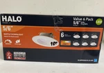 Halo Rl 5/ In. 5000K Led White Recessed Light Retrofit Trim 90 Cri (6-PACK). Fixed Price $49.99.
