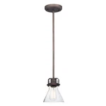 Maxim Seafarer 1 Light Mini Pendant With Oil Rubbed Bronze Finish. Fixed Price $151.41.