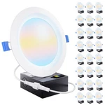 Sunco 24 Pack 6 Inch Led Recessed Light, Ceiling Canless Lights, Baf.... Fixed Price $172.19.