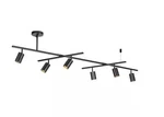 Globe Electric West 64 In. 6-LIGHT Matte Black Track Lighting With Swivel Bars. Fixed Price $19.59.