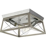 Progress Lighting P350039 Briarwood 12"W Flush Mount - Galvanized Finish. Fixed Price $72.23.