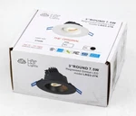 3" 7.5W Round Regressed Gimbal Led Downlight Black, LOTUS-LRG3-40K-BK. Fixed Price $45.95.