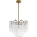 Crystorama ADD-300-AG-CL Addis Mini Chandelier Aged Brass. Fixed Price $898.00.