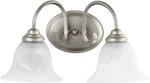 Quorum 5110-2-64 Spencer Vanity, 2-LIGHT, 200 Total Watts, Classic Nickel. Fixed Price $57.23.