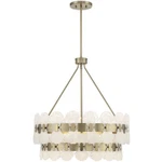 Savoy House Lighting 1-3606-5-127 Bancroft Chandelier Noble Brass. Fixed Price $1718.00.