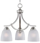 Maxim 11223 Nickel Axis 16"W 3-LIGHT Chandelier. Fixed Price $144.50.