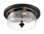 Nuvo Lighting 60/7191 Bransel 3 15"W Flush Mount Drum - Black. Fixed Price $177.59.