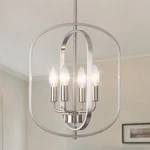 Aklmxcg Nickel Light Modern Farmhouse Chandeliers For Dining Room. Fixed Price $159.98.
