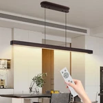 51'' Walnut Wood Pendant Light Ceiling Chandelier Kitchen Dining Room Fixture. Fixed Price $129.99.