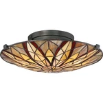 Quoizel TFVY1400VA Victory 2-LIGHT Flush Mount In Valiant Bronze. Fixed Price $289.99.