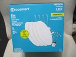 4 Pack Ecosmart 65W 6" Downlight Dimmable Bright White Screw-in Base New. Fixed Price $26.99.